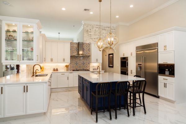 Kitchen Island Construction in Bandera